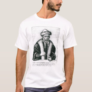 Camiseta Retrato de Juan Gutenberg
