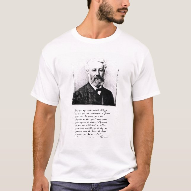 Camiseta Retrato de Jules Verne (Anverso)