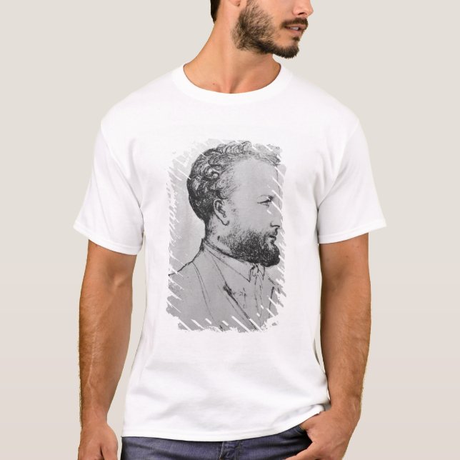 Camiseta Retrato de Jules Verne d (Anverso)