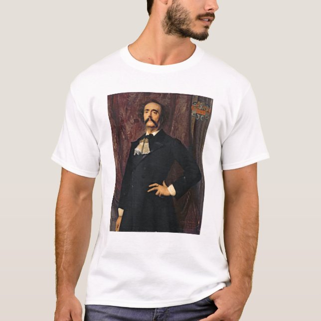 Camiseta Retrato de Julio Barbey d'Aurevilly 1881 (Anverso)
