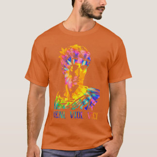Camiseta Retrato de Julio César con patrón de tinte Withie