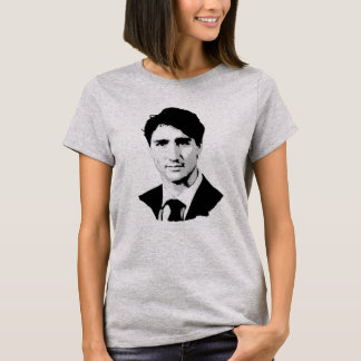 Camiseta Retrato de Justin Trudeau