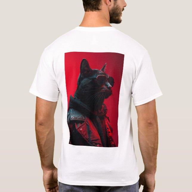 Camiseta Retrato de Kanye West - Músico de hip-hop PNG T-Sh (Reverso)