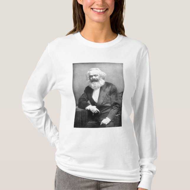 Camiseta Retrato de Karl Marx (Anverso)