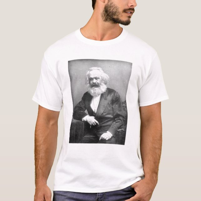 Camiseta Retrato de Karl Marx (Anverso)