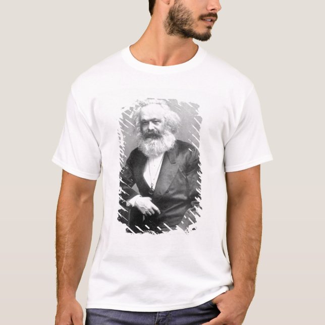 Camiseta Retrato de Karl Marx (Anverso)