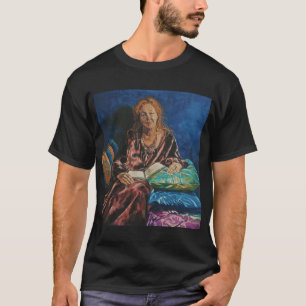 Camiseta Retrato de Kerry Greenwood. Elizabeth Moore Gold
