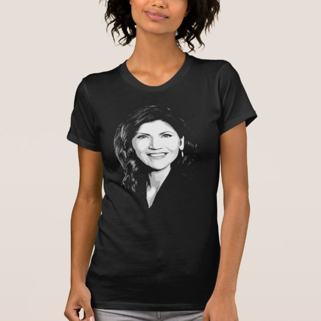 Camiseta Retrato de KRISTI NOEM filtrado (Anverso)