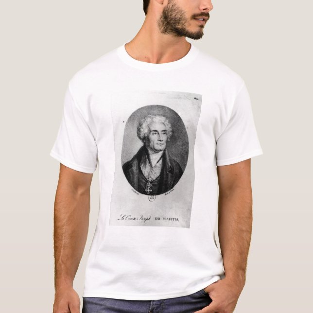 Camiseta Retrato de la cuenta José de Maistre (Anverso)