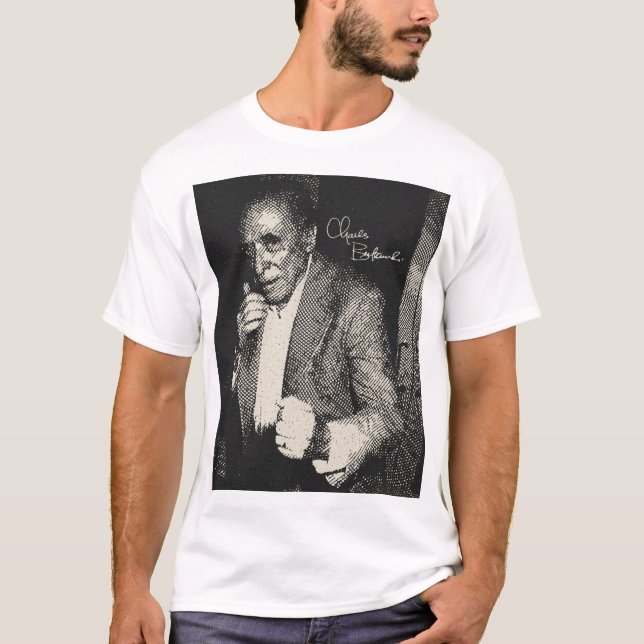 Camiseta Retrato de la época de Bukowski (Anverso)
