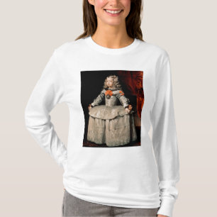 Camiseta Retrato de la infanta Margarita envejecida cinco