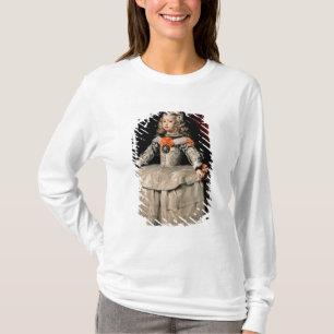 Camiseta Retrato de la infanta Margarita envejecida cinco