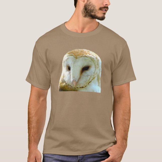 Camiseta Retrato de la lechuza común (Anverso)