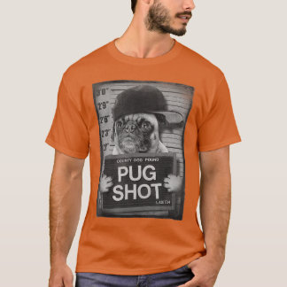 Camiseta Retrato de la Libra de Perro del Condado de Pug Sh