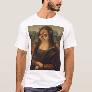 Camiseta Retrato de la Mona Lisa renacentista con Chihuahua