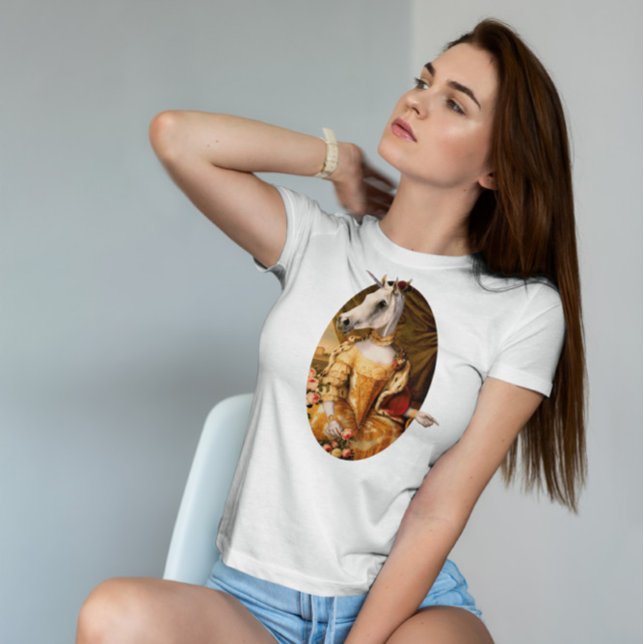 Camiseta Retrato de la princesa de unicornio (Subido por el creador)