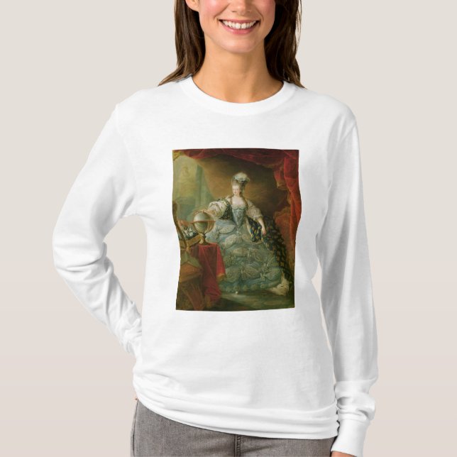 Camiseta Retrato de la reina de Marie Antonieta de Francia (Anverso)