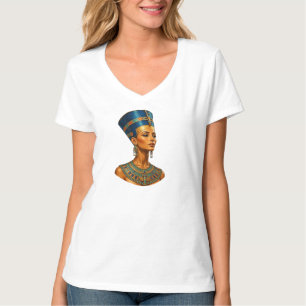 Camiseta Retrato de la reina egipcia faraona Nefertiti de l