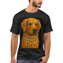 Retrato de Labrador Retriever con Piedras Preciosa