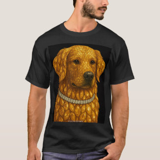 Camiseta Retrato de Labrador Retriever con Piedras Preciosa