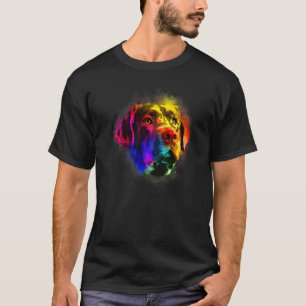 Camiseta Retrato de Labrador Retriever con Salpicaduras Col