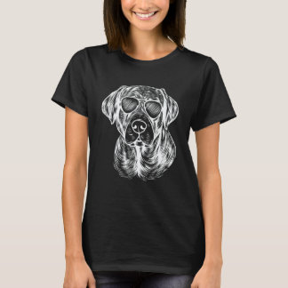 Camiseta Retrato de Labrador Retriever de Línea Dueño de La