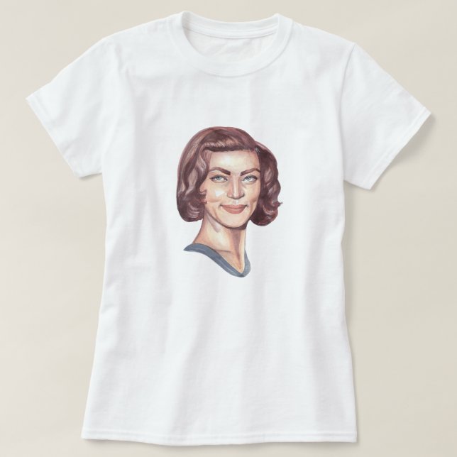 Camiseta Retrato de Lauren Bacall (Diseño del anverso)