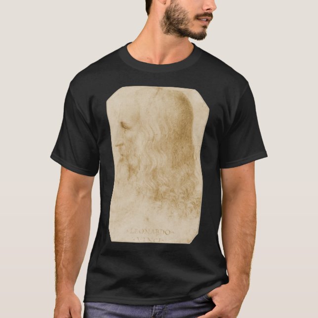 Camiseta Retrato de Leonardo DaVinci Francesco Melzi (Anverso)
