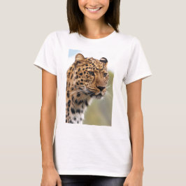 Camiseta Retrato de leopardo