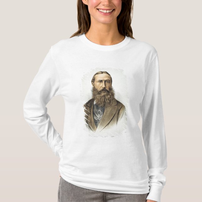 Camiseta Retrato de Leopold II (1835-1909), rey de Belgiu (Anverso)