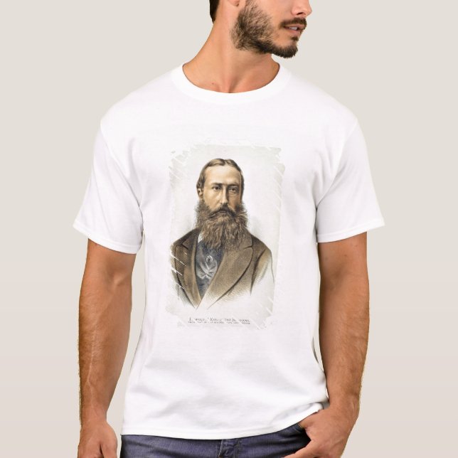 Camiseta Retrato de Leopold II (1835-1909), rey de Belgiu (Anverso)