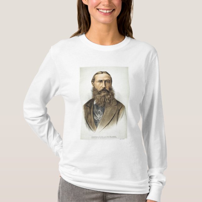 Camiseta Retrato de Leopold II (1835-1909), rey de Belgiu (Anverso)