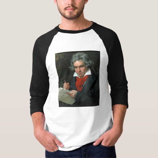 Camiseta Retrato de Ludwig van Beethoven (Anverso)