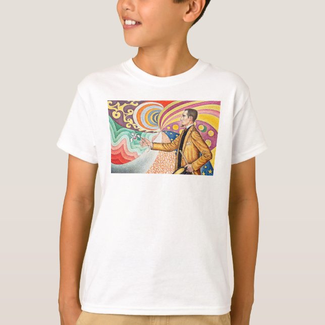 Camiseta Retrato de M. Félix Fénéon en 1890 por Paul Signac (Anverso)