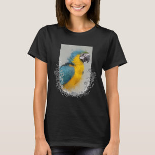 Camiseta Retrato de Macaw 4 Loro de vida silvestre para ave