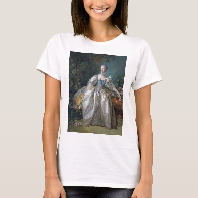 Camiseta Retrato de Madame Bergeret, Boucher (Anverso)