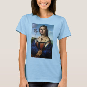 Camiseta Retrato de Maddalena Doni por Rafael Sanzio