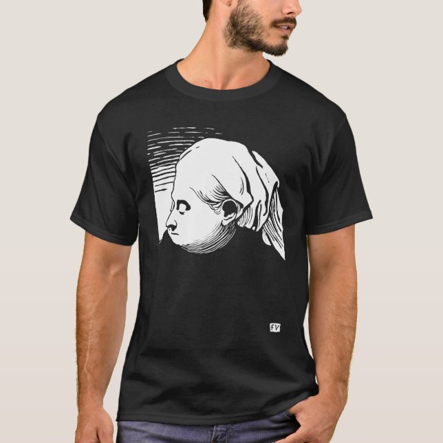 Camiseta Retrato de madera de la Reina Victoria (Anverso)