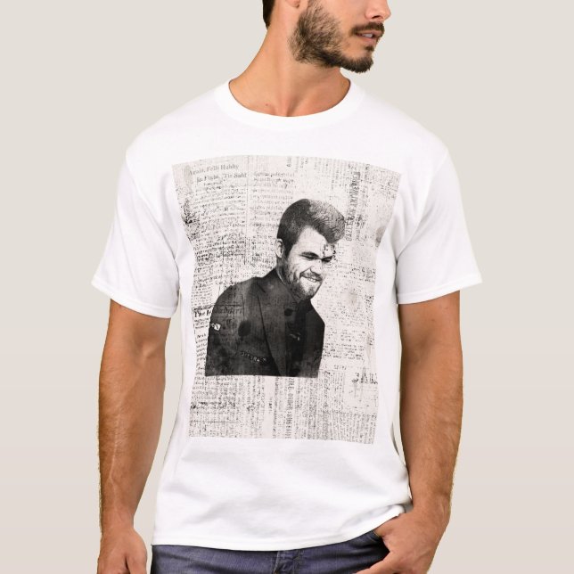 Camiseta Retrato de Magnus Carlsen (Anverso)