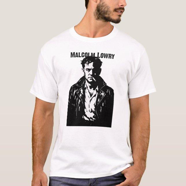 Camiseta Retrato de Malcolm Lowry Rebelde (Anverso)