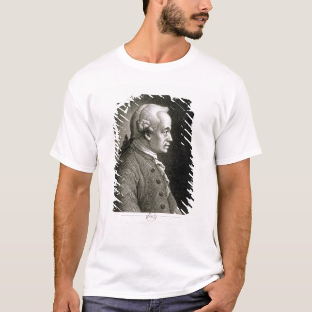 Camiseta Retrato de Manuel Kant, filósofo alemán (Anverso)