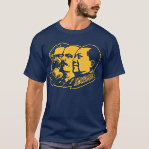 Camiseta Retrato de Marx Lenin Mao