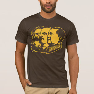Camiseta Retrato de Marx Lenin Mao