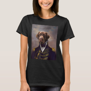 Camiseta Retrato de Mascota del Renacimiento del Perro de L
