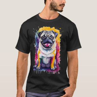 Camiseta Retrato de mascota en acuarela suelta - Encantador