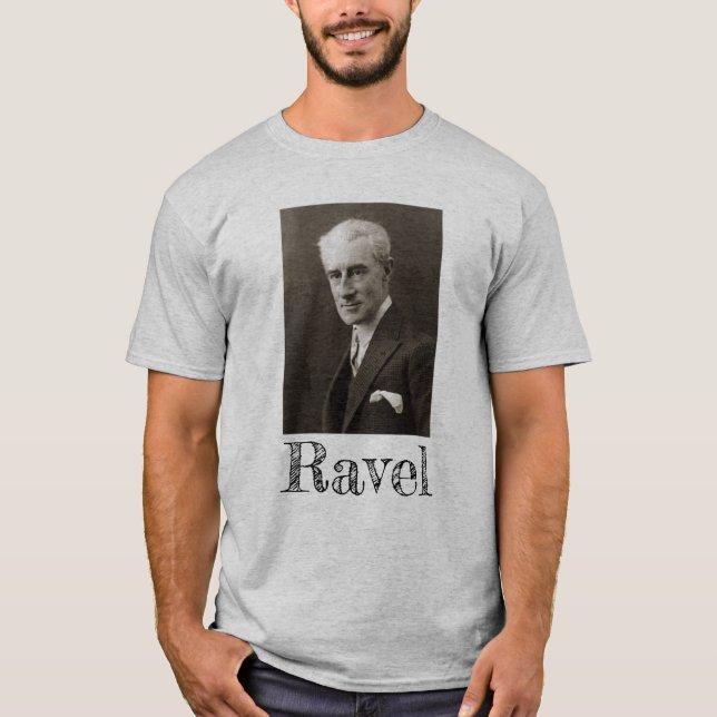 Camiseta Retrato de Maurice Ravel (C. 1925) (Anverso)