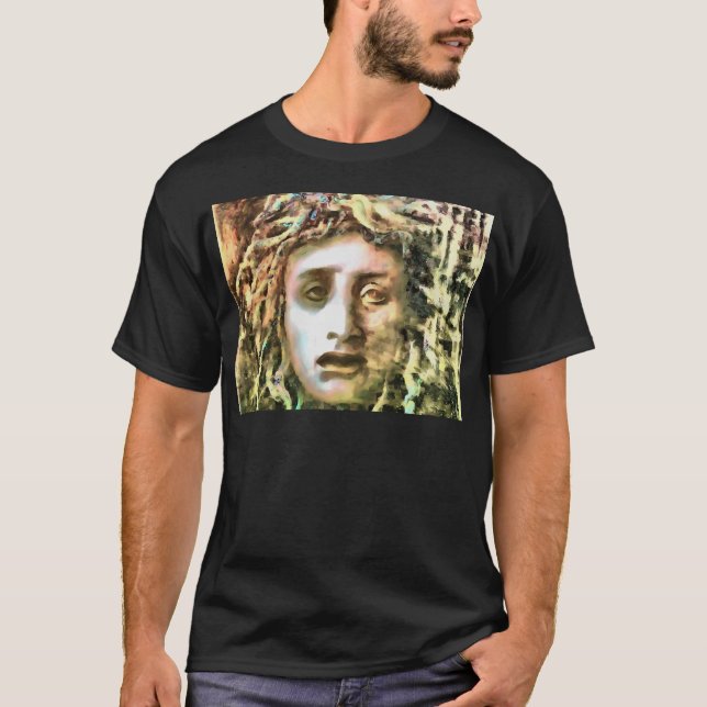 Camiseta Retrato de Medusa de un Gorgón (Anverso)