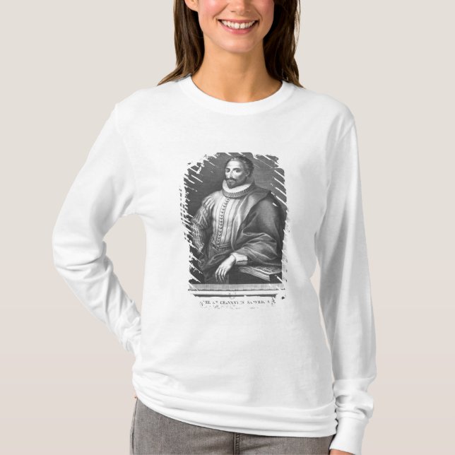 Camiseta Retrato de Miguel de Cervantes Saavedra (Anverso)