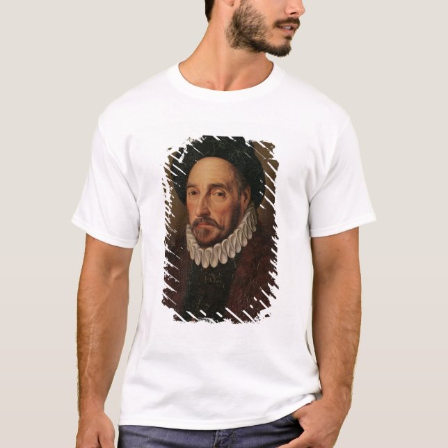 Camiseta Retrato de Miguel Eyquem de Montaigne (Anverso)