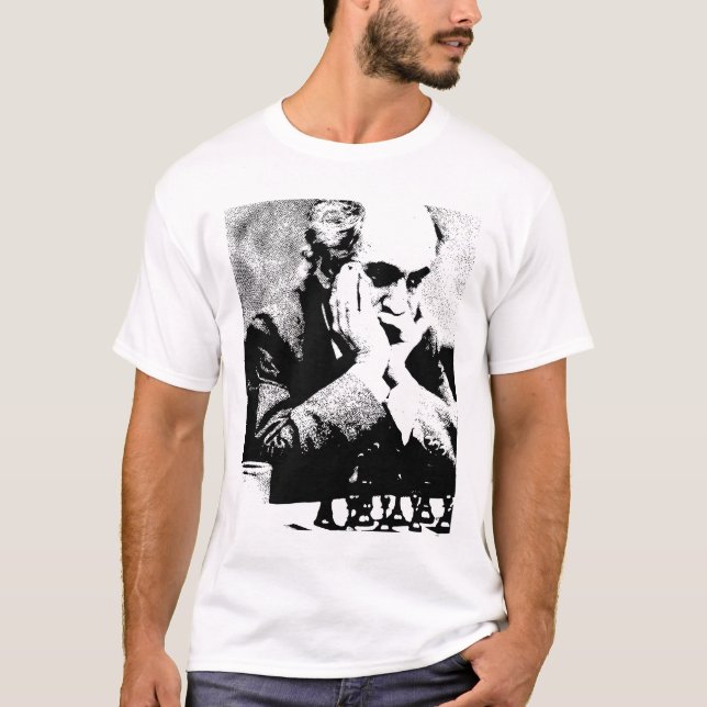 Camiseta Retrato de Mikhail Tal Vintage (Anverso)